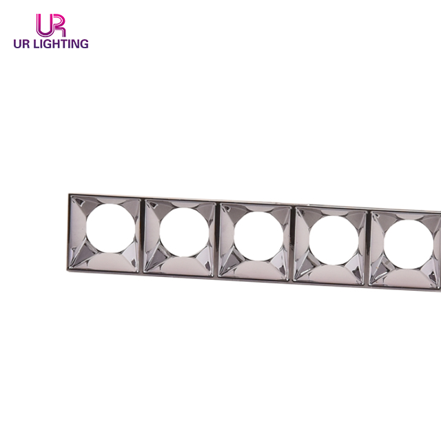 Verstellbarer Roségold -Reflexionskasse Magnetgitter Gitter Light 12W A005